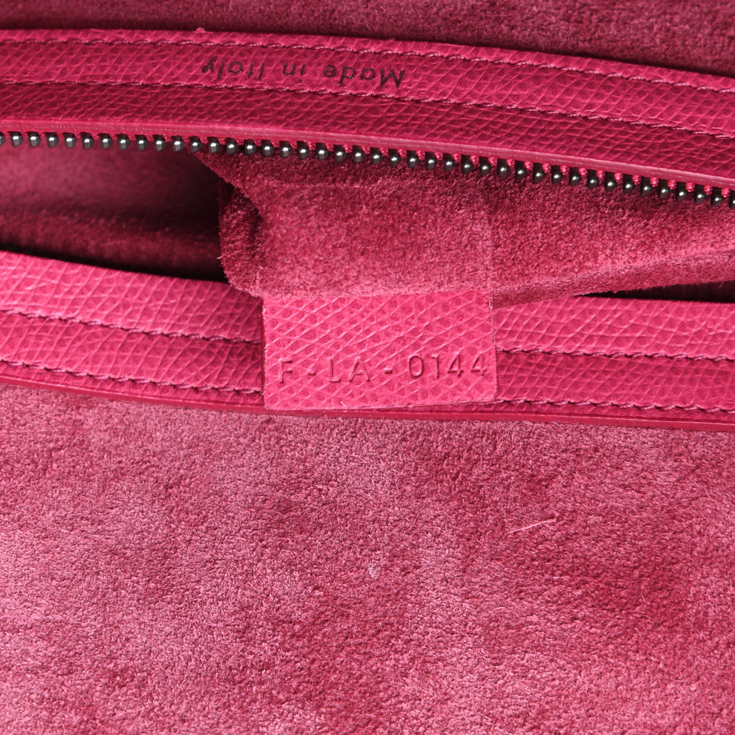 Celine Grained Calfskin Medium Phantom Luggage Fuchsia 8 of 10
