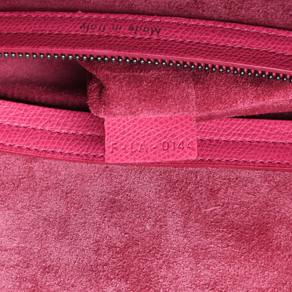 Celine Grained Calfskin Medium Phantom Luggage Fuchsia 8 of 10