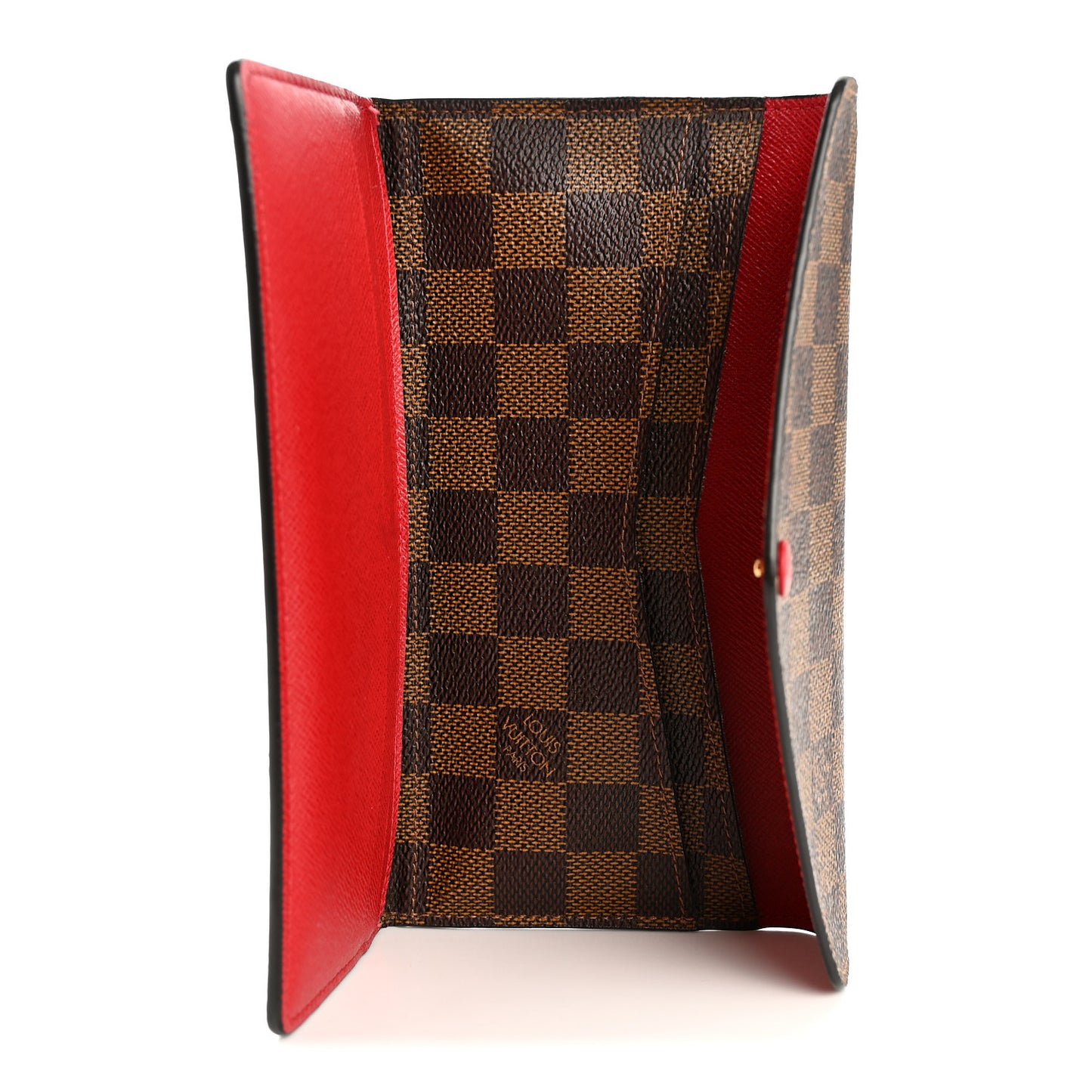 Damier Ebene Josephine Wallet Red