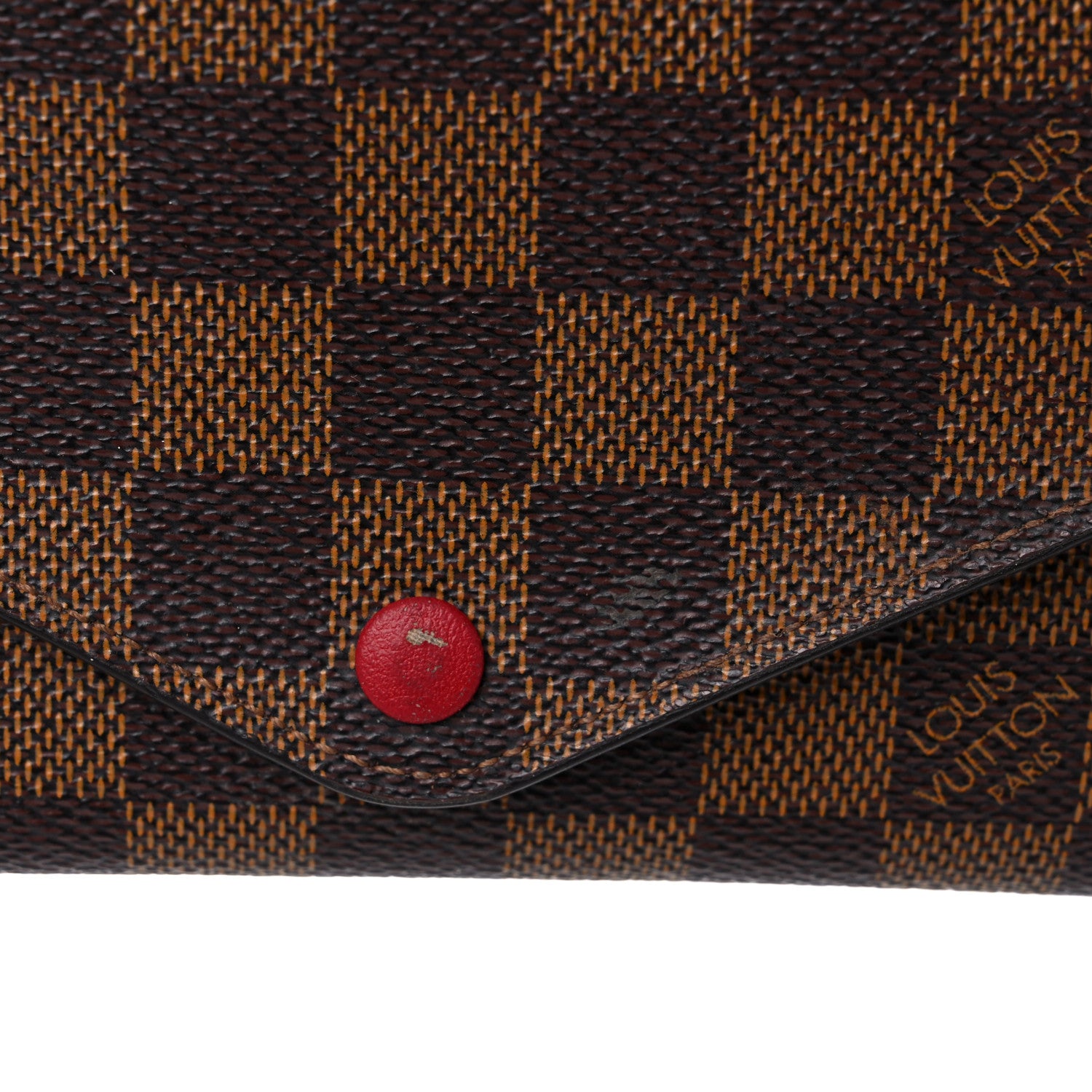 Louis Vuitton Damier Ebene Josephine Wallet Red 17 of 17