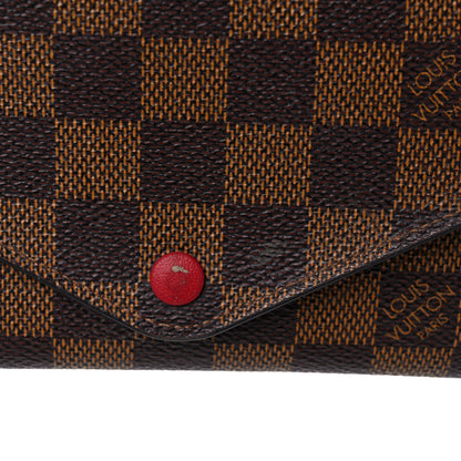 Louis Vuitton Damier Ebene Josephine Wallet Red 17 of 17