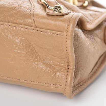 Balenciaga Agneau Giant 12 Gold Hardware Mini City Beige Nougatine 11 of 11