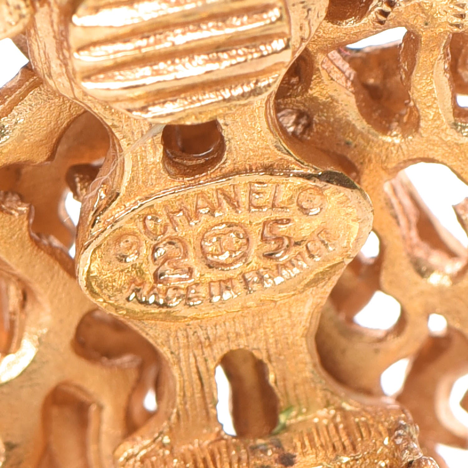 Chanel CC Clip On Earrings Gold 4 of 4