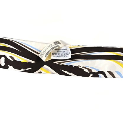 Hermes Silk Brides De Gala Shadow Twilly Marron White Jaune 4 of 4