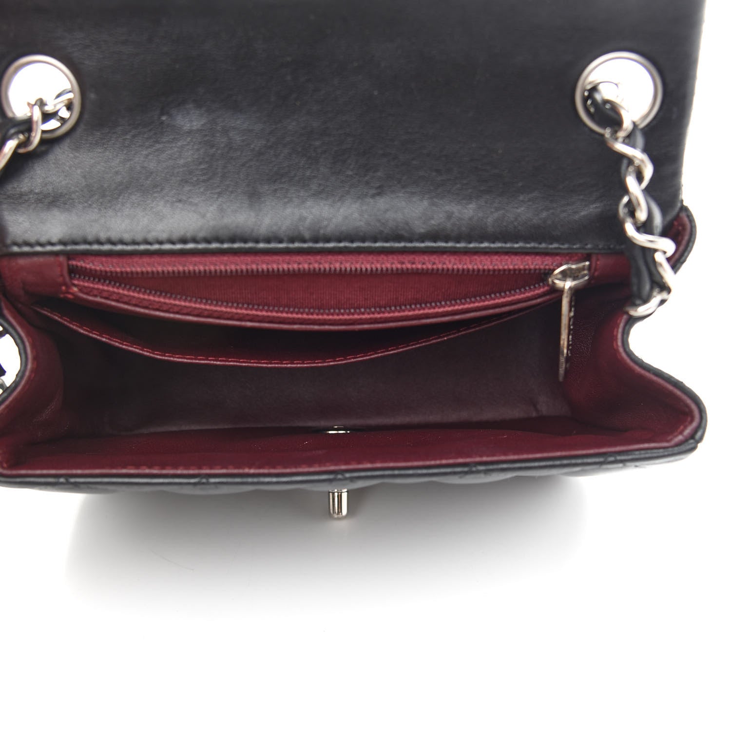 Chanel Lambskin Quilted Mini Square Flap Black 5 of 9