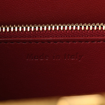 Celine Patina Box Calfskin Medium Clasp Bag Bordeaux 6 of 11