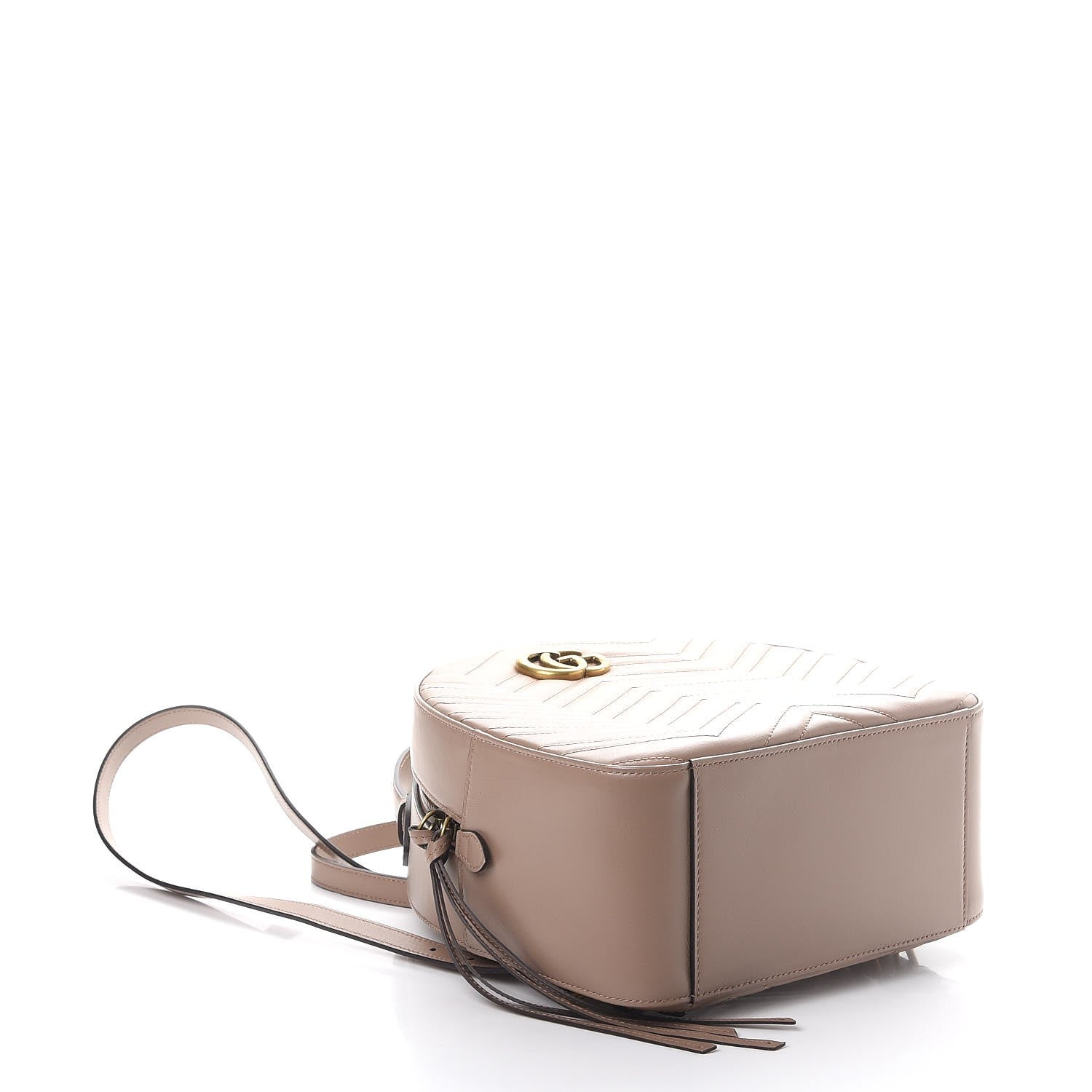 Gucci Calfskin Matelasse GG Marmont Backpack Porcelain Rose 4 of 7