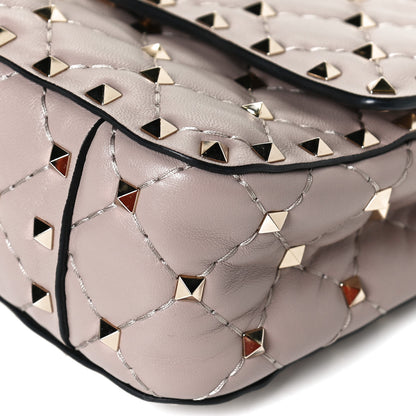 Valentino Garavani Nappa Small Rockstud Spike Shoulder Bag Poudre 11 of 11