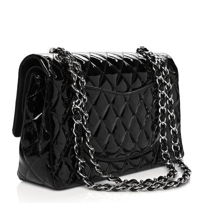 Chanel Patent Quilted Medium Double Flap Black 2 of 9