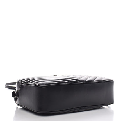 Saint Laurent Calfskin Matelasse Monogram Lou Camera Bag Black 4 of 7