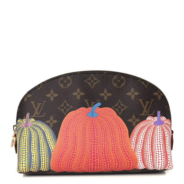 Louis Vuitton LV X YK Monogram Printed Kusama Pumpkin Cosmetic