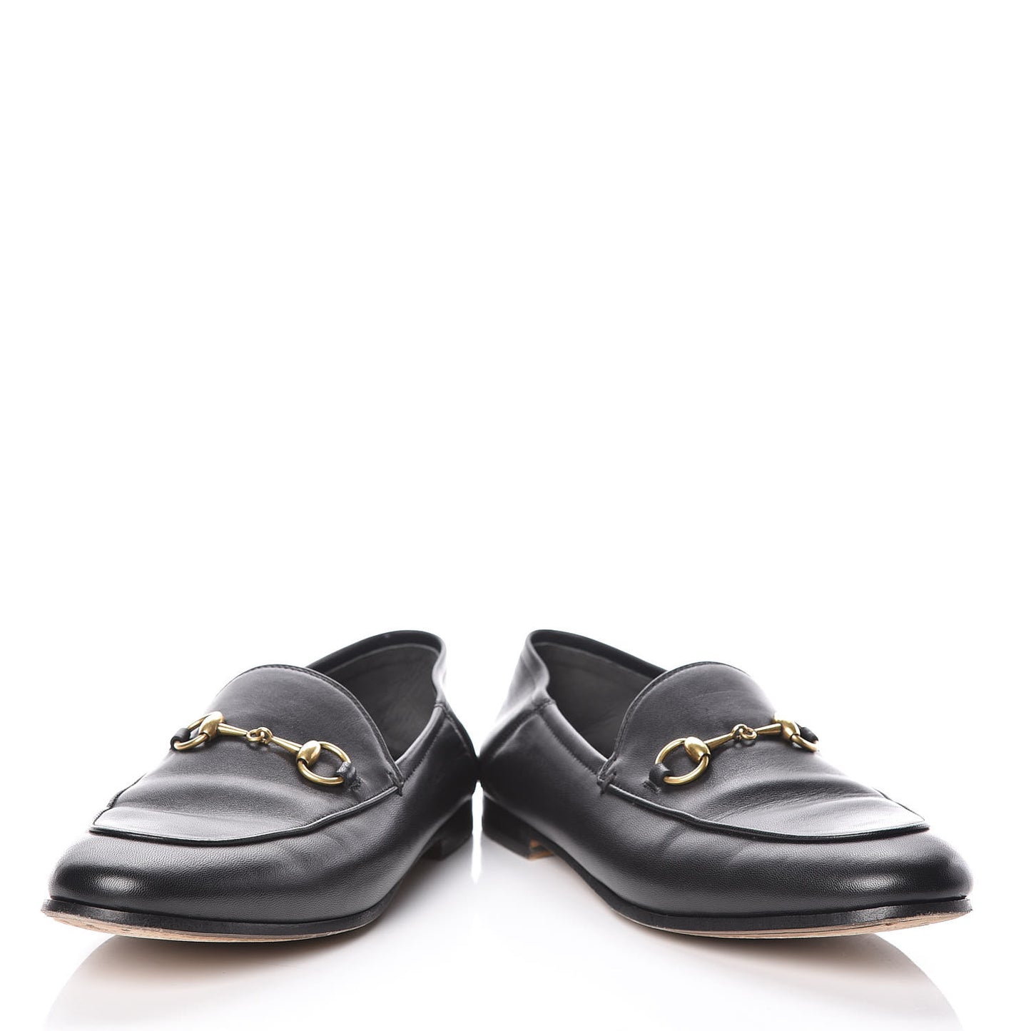 Lambskin Womens Brixton Horsebit Loafers 37.5 Black