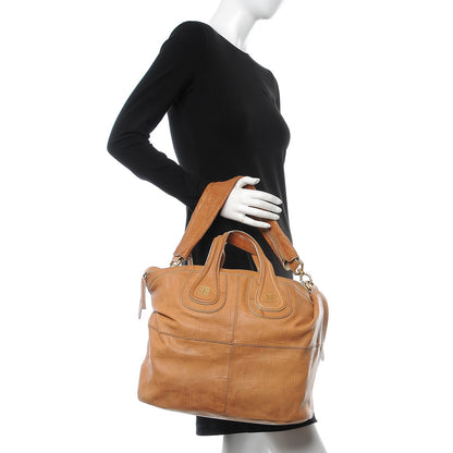 Givenchy Wrinkled Lambskin Medium Nightingale Tan 2 of 14