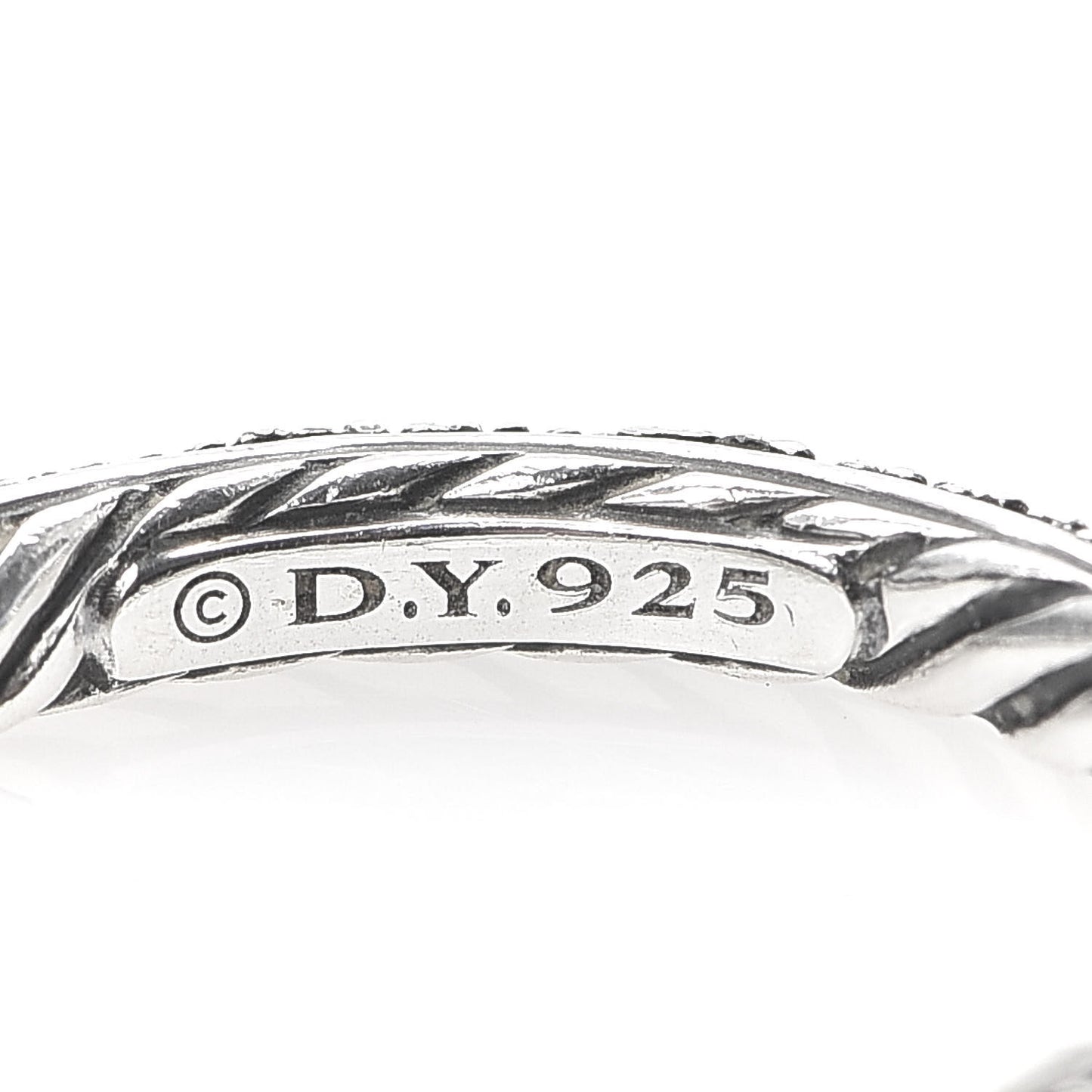 Sterling Silver Diamond 3mm Midnight Melange Band Ring 51 5.75