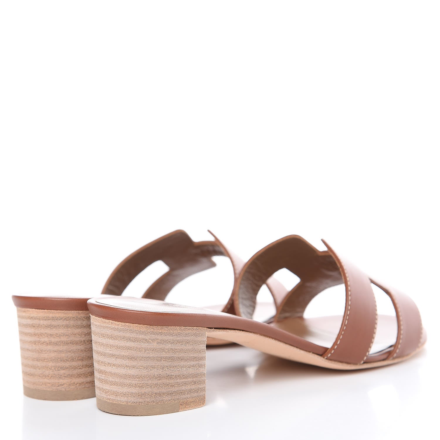 Hermes Calfskin Oasis Sandals 36 Gold 4 of 9