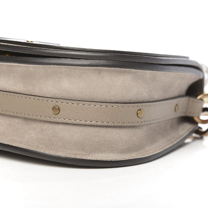 Chloe Calfskin Suede Small Nile Bracelet Bag Motty Grey 7 of 10