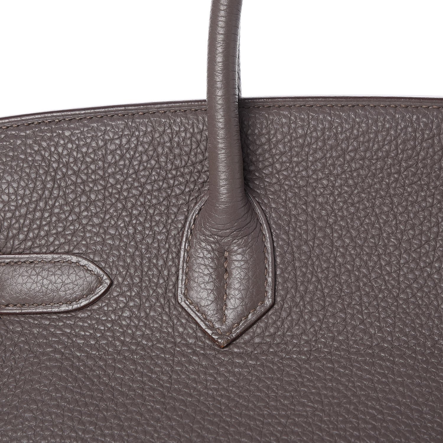Hermes Togo Birkin 30 Etain 29 of 33