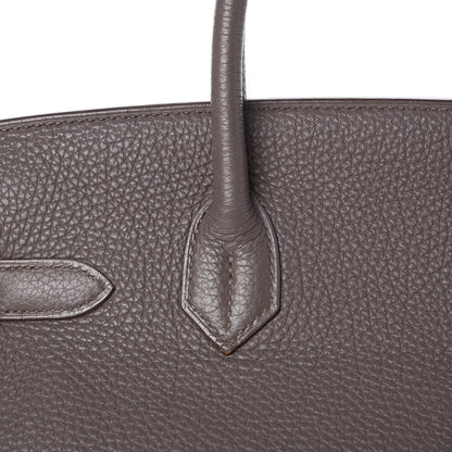Hermes Togo Birkin 30 Etain 29 of 33