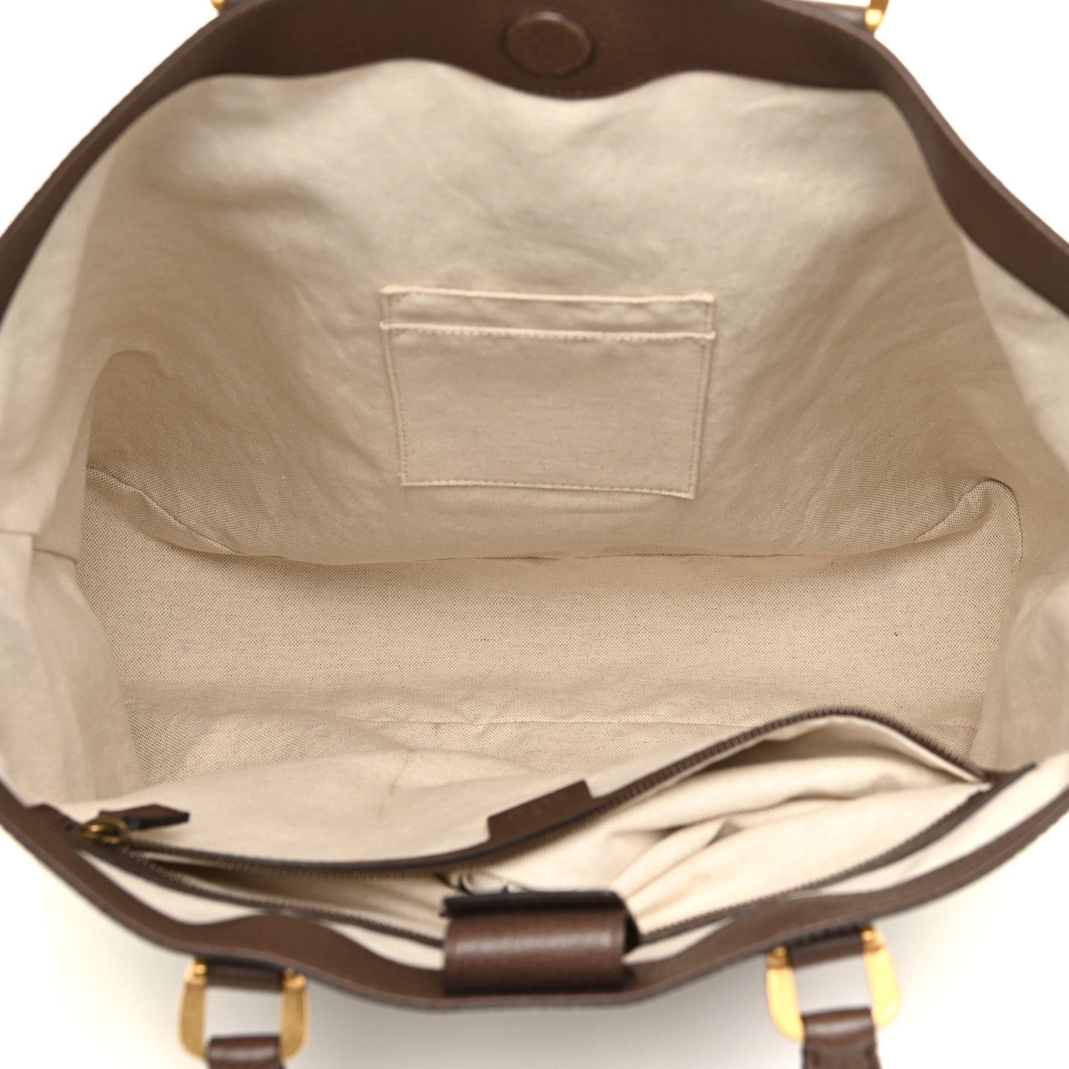 Gucci GG Supreme Monogram Web Neo Vintage Tote Beige New Acero Crop 5 of 15