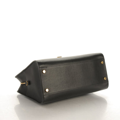 Saint Laurent Smooth Calfskin Medium Monogram Cabas Black 4 of 7