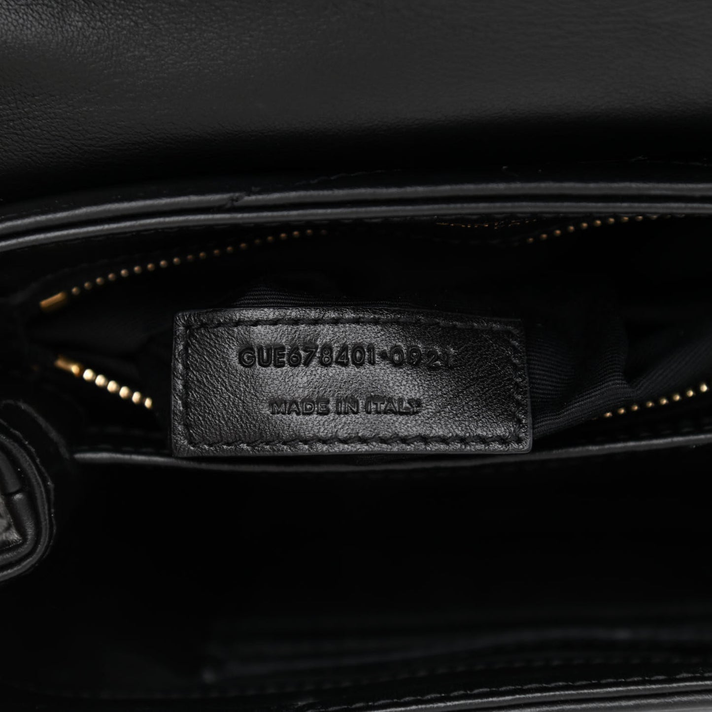 Calfskin Y Quilted Monogram Toy Loulou Crossbody Bag Black