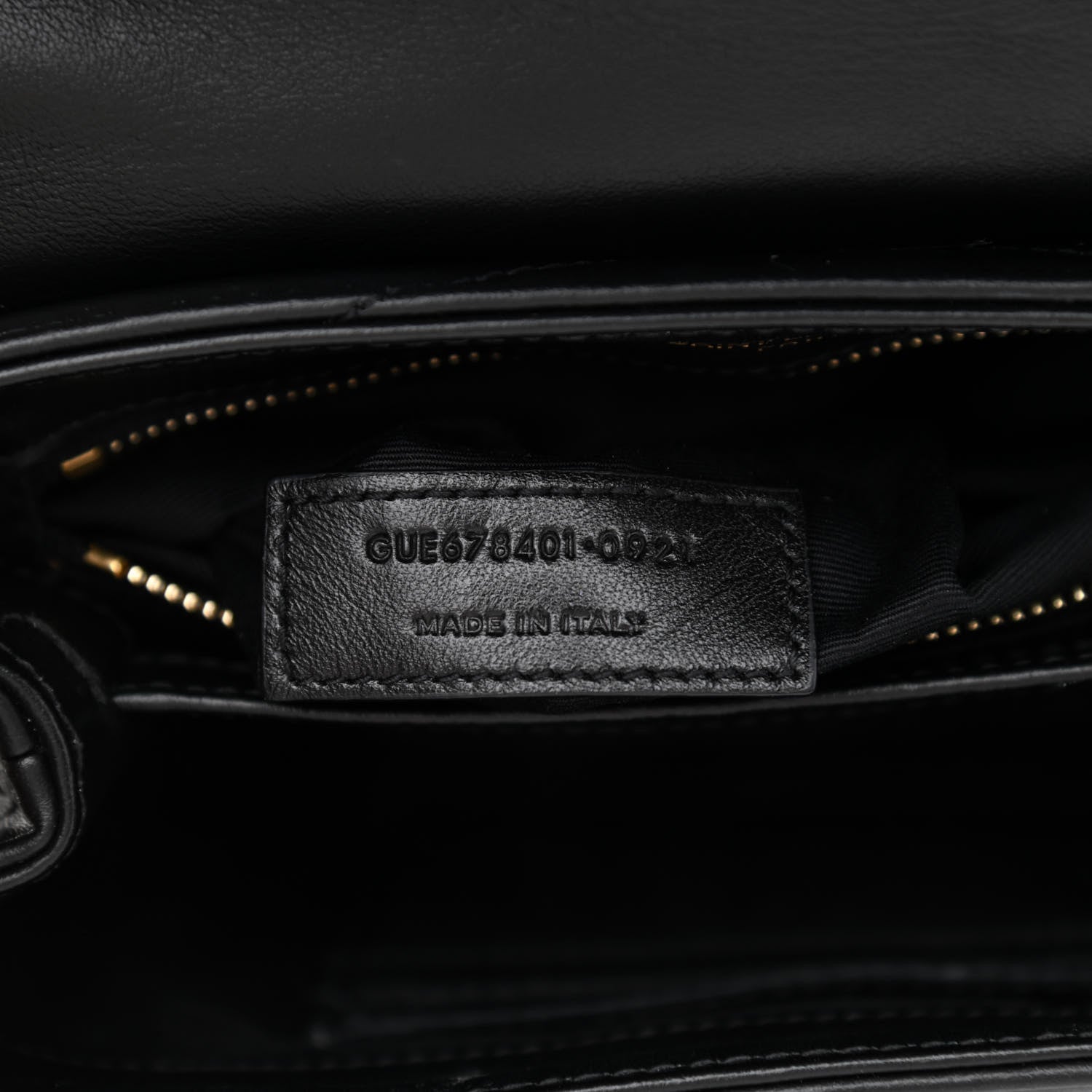 Saint Laurent Calfskin Y Quilted Monogram Toy Loulou Crossbody Bag Black 7 of 14