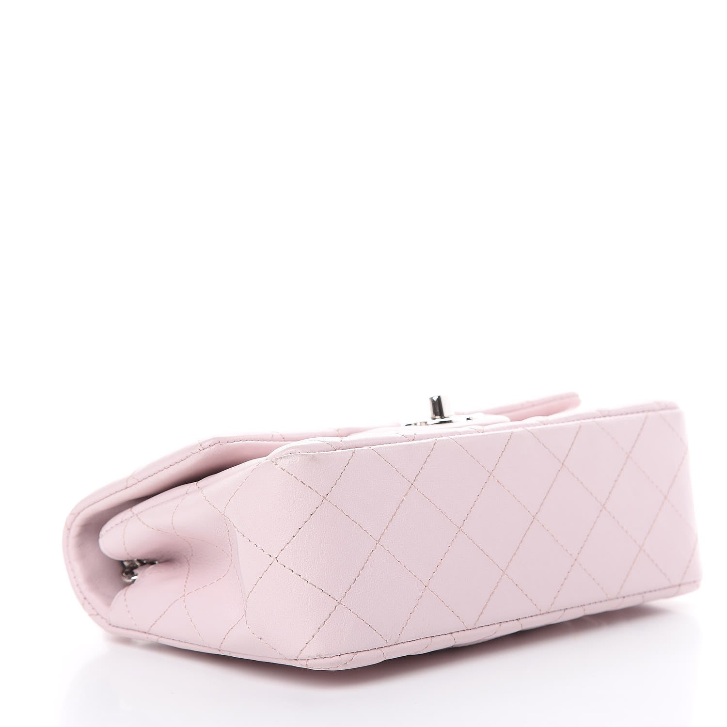 Chanel Lambskin Quilted Mini Rectangular Flap Light Pink 4 of 12