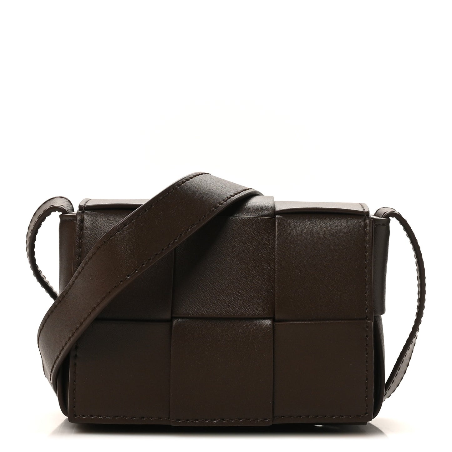 Lambskin Maxi Intreccio Candy Cassette Crossbody Bag Light Brown Cruise