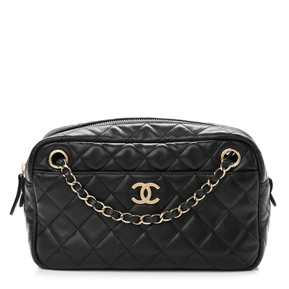 Chanel Lambskin Quilted Camera Bag Black 1 of 12