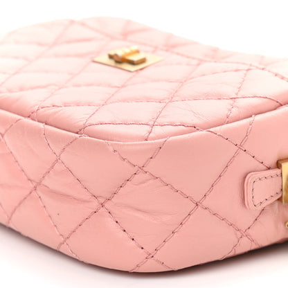 Chanel Aged Calfskin Quilted Mini Reissue Camera Case Pink 10 of 10