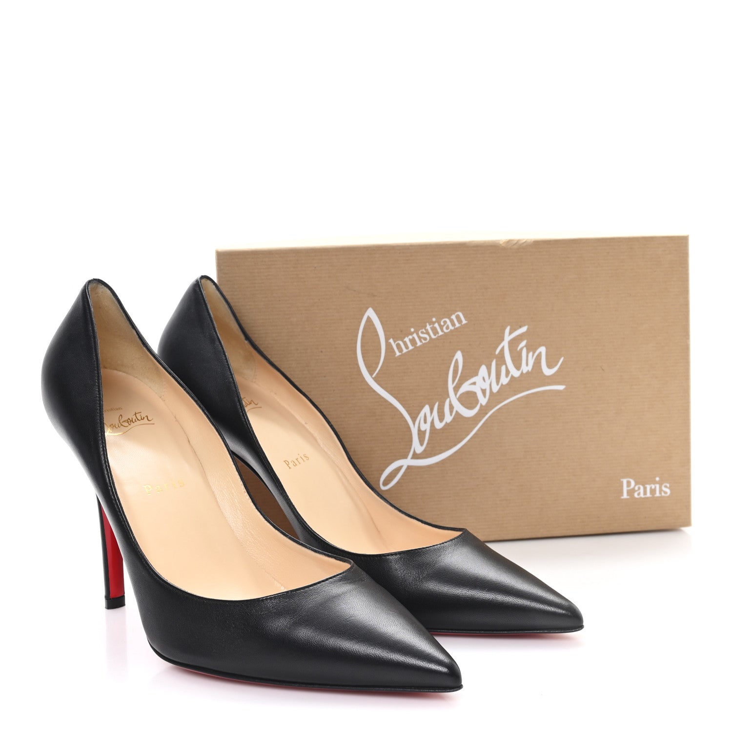 Christian Louboutin Nappa Apostrophy 100 Pumps 41 Black 9 of 9