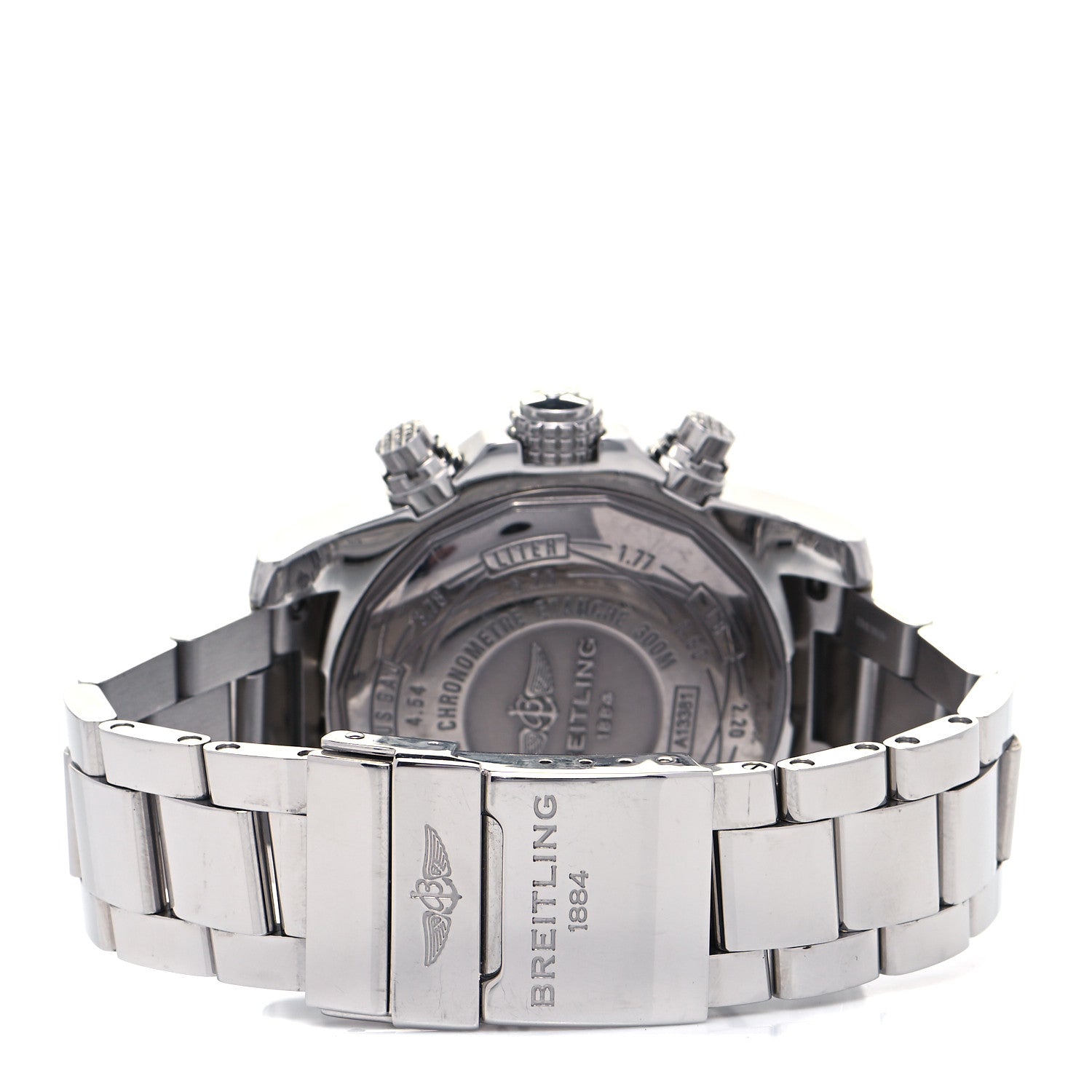 Breitling Stainless Steel 43mm Avenger II Chronograph Automatic Watch Black A13381 3 of 5