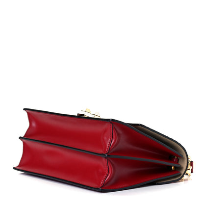 Fendi Vitello Liberty FF 1974 Embossed Kan I Shoulder Bag Fragola 4 of 11