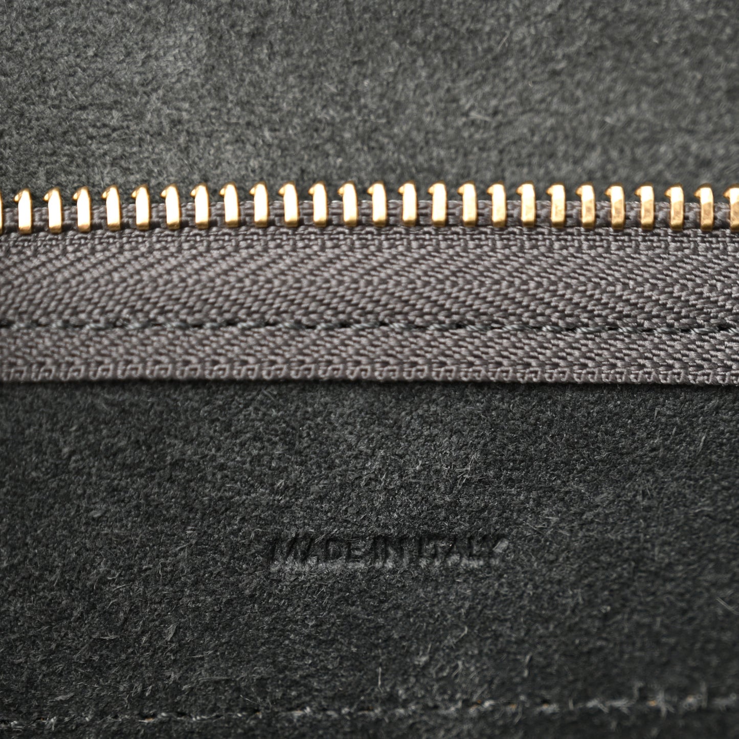 Grained Calfskin Nano Belt Bag Grey