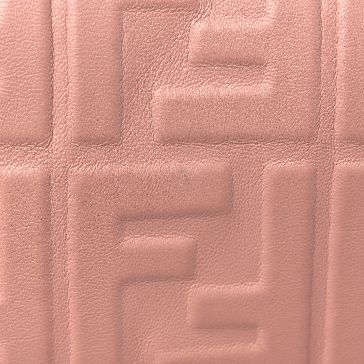 Fendi Nappa FF 1974 Embossed Baguette Rosa Bourbon 10 of 13
