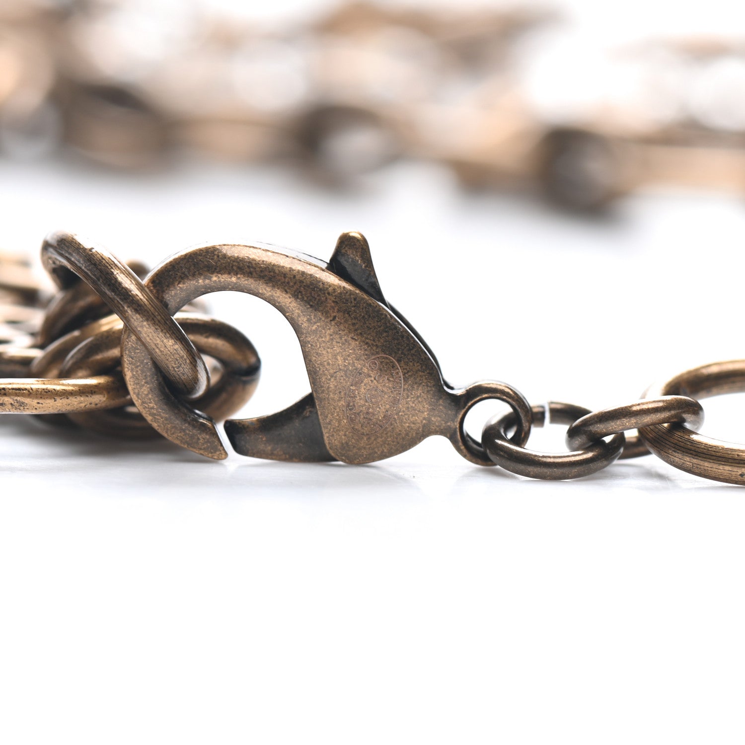 Chanel Crystal City of Lights Letter Chain Necklace Gold 4 of 5