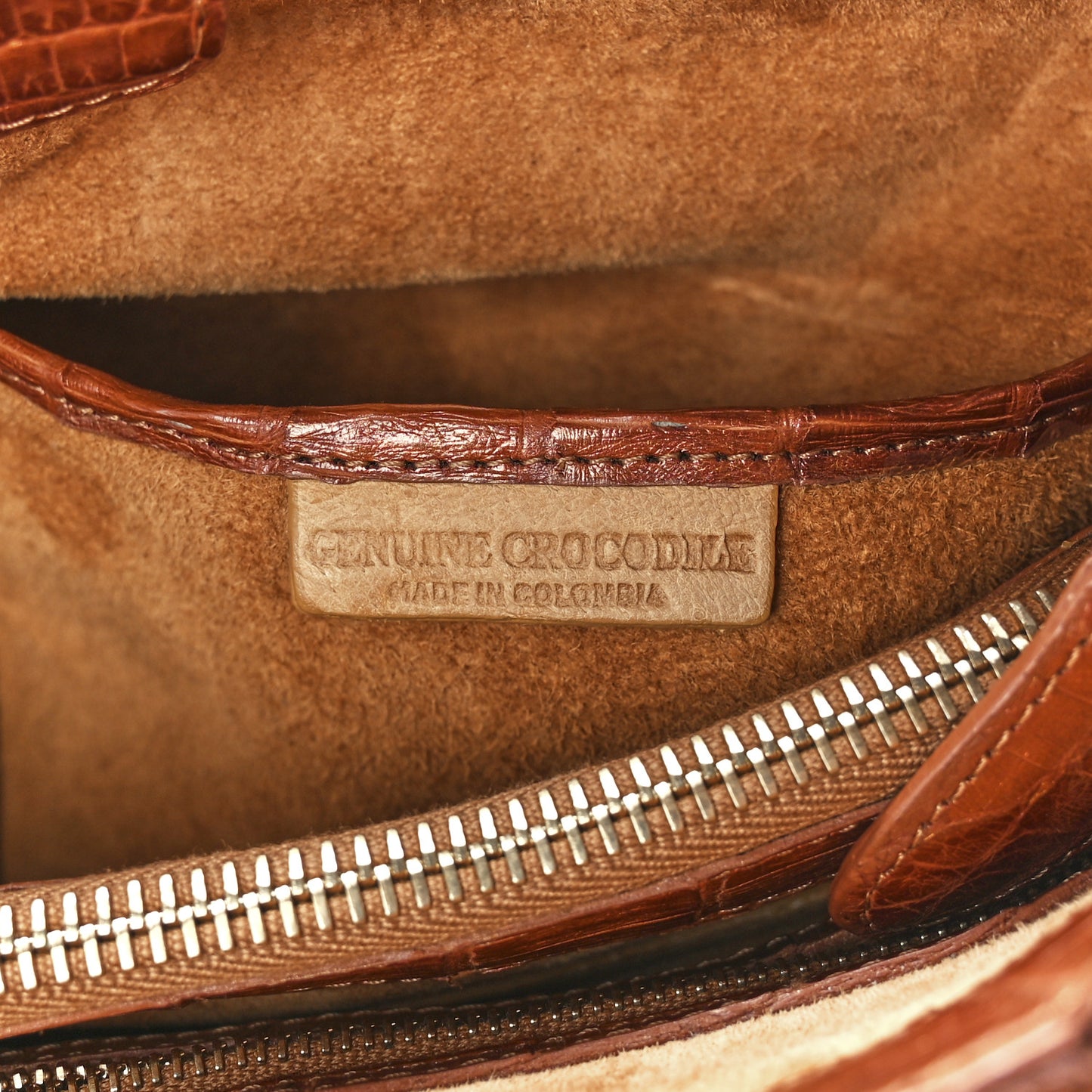 Crocodile Tote Brown