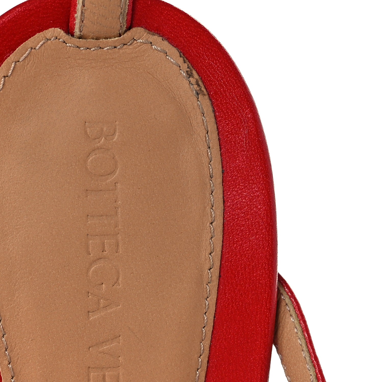 Bottega Veneta Lambskin Stretch Multi Strap 90mm Sandals 37 Tomato 8 of 9