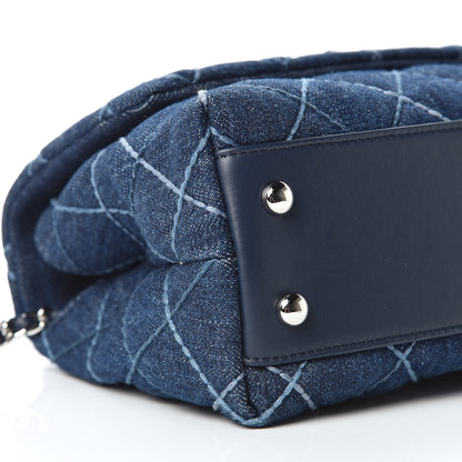 Chanel Denim Quilted Mini Coco Handle Flap Blue 6 of 13