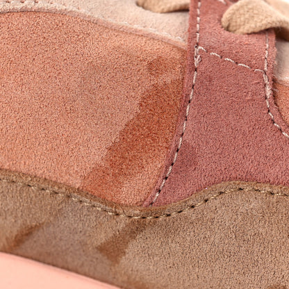 Chanel Nylon Lambskin Suede Calfskin CC Sneakers 39 Pink 8 of 8