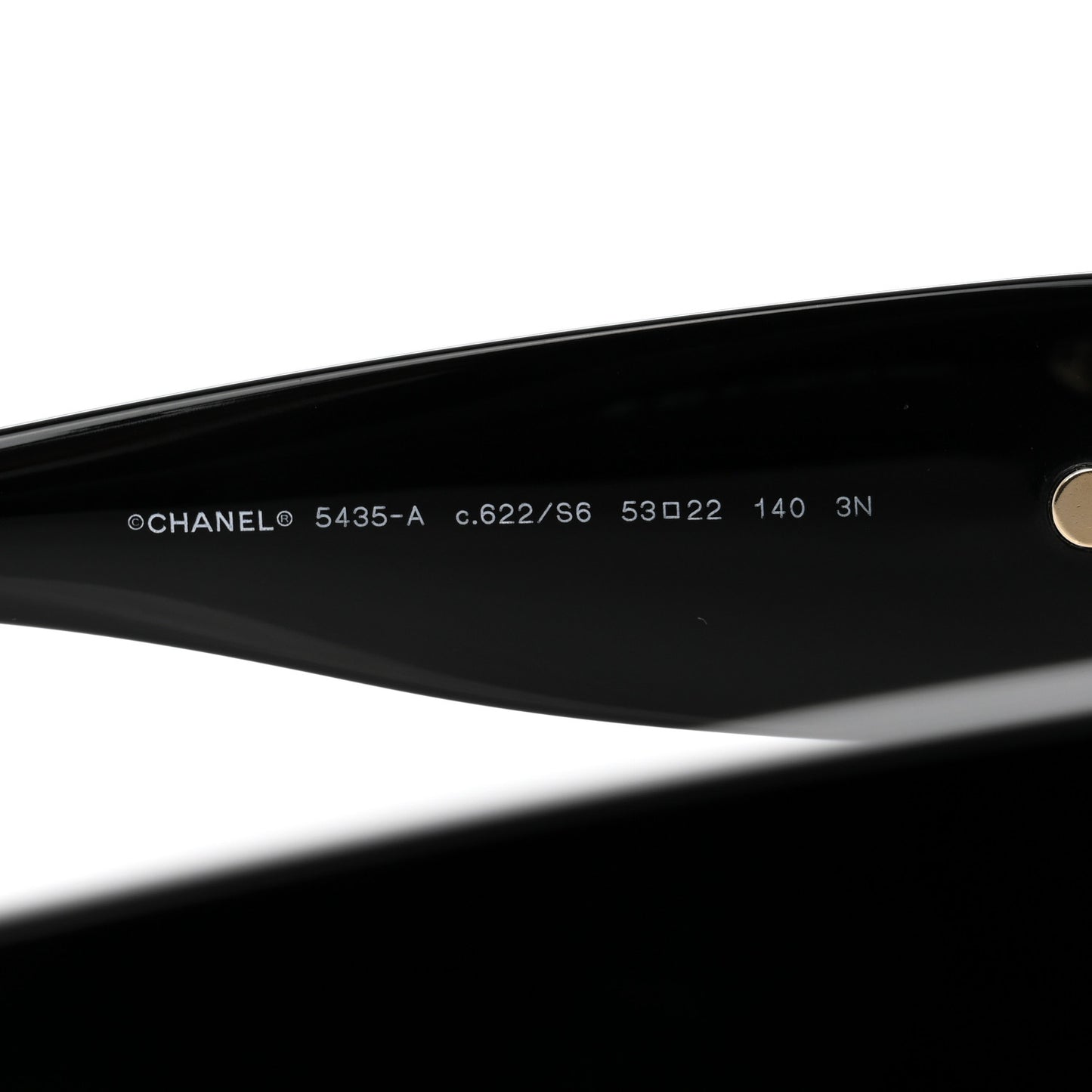 Acetate Rectangle Sunglasses 5435 Black