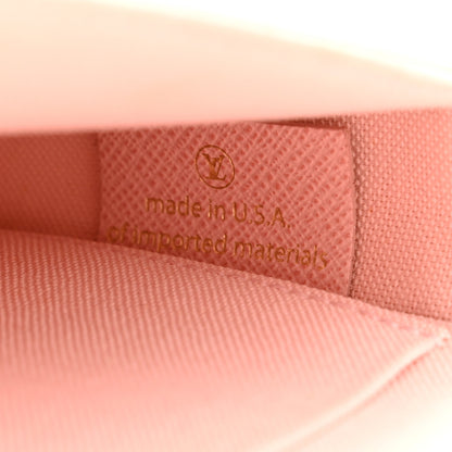 Louis Vuitton Damier Azur Pochette Felicie Chain Wallet Rose Ballerine 9 of 17