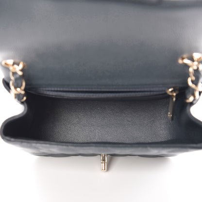 Chanel Caviar Quilted Mini Square Flap Dark Grey 5 of 9