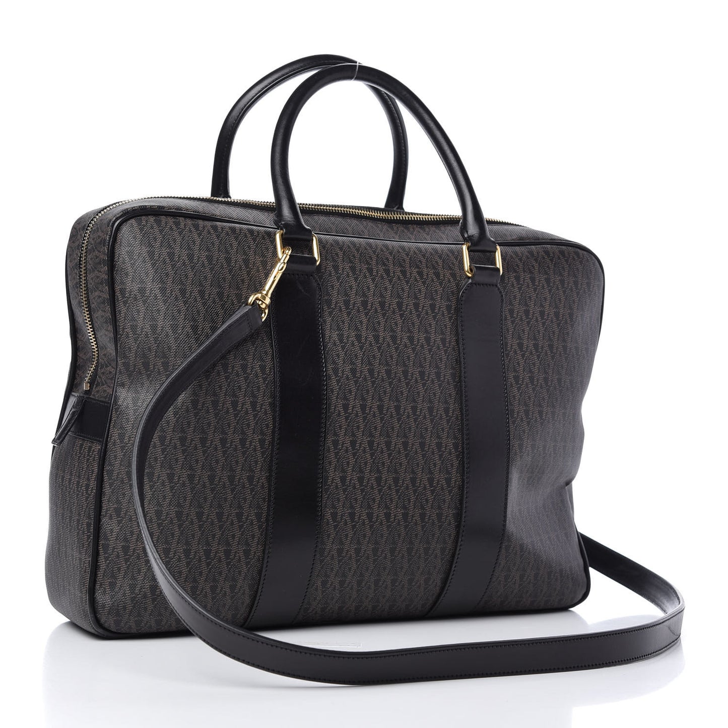 Toile Classic Monogram Rodeo Briefcase Black