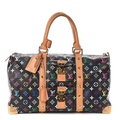 Louis Vuitton Monogram Multicolor Keepall 45 Black 1 of 11