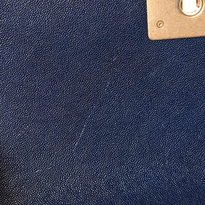 Chanel Caviar Quilted Medium Boy Flap Navy 8 of 9