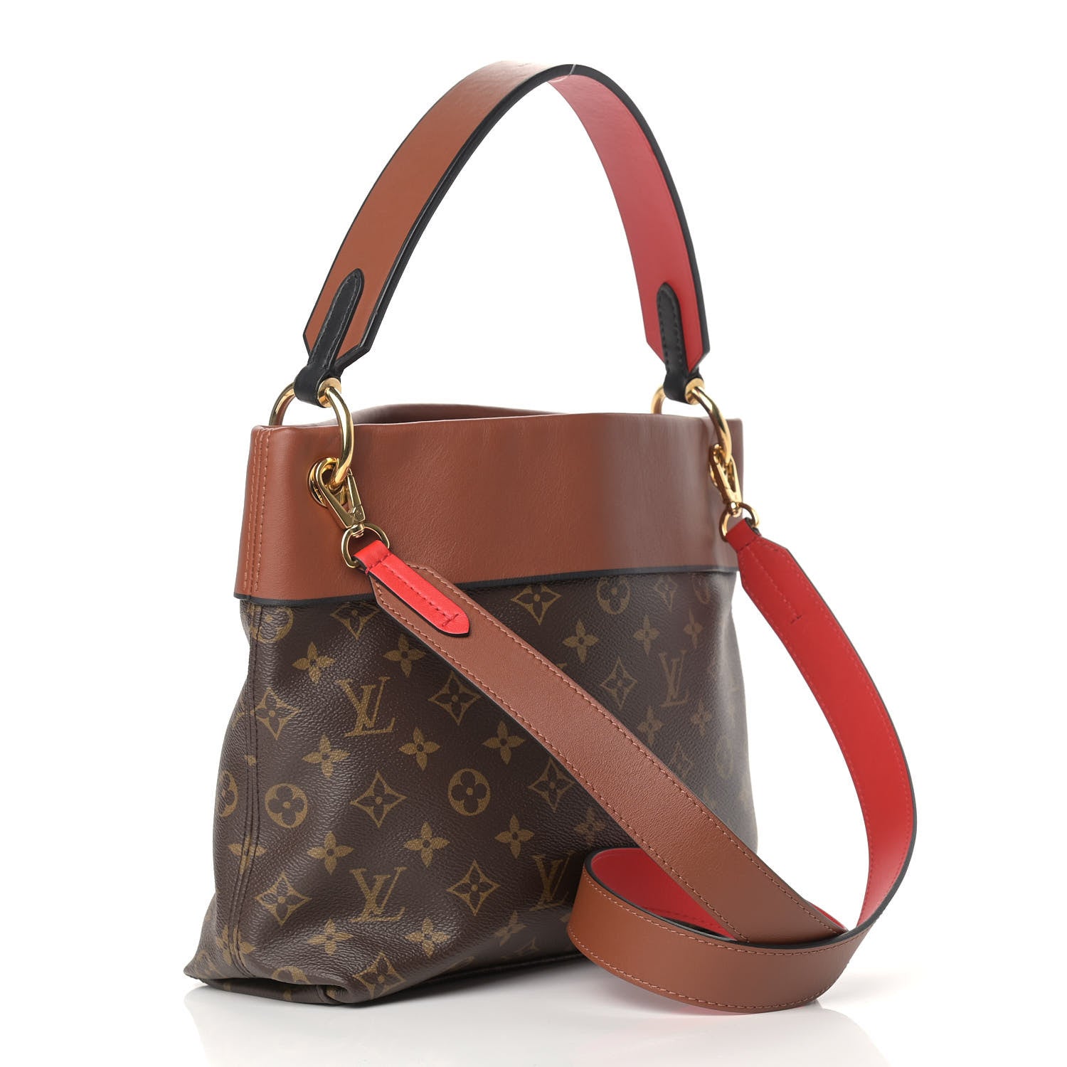 Louis Vuitton Monogram Tuileries Besace Caramel Rouge 3 of 10
