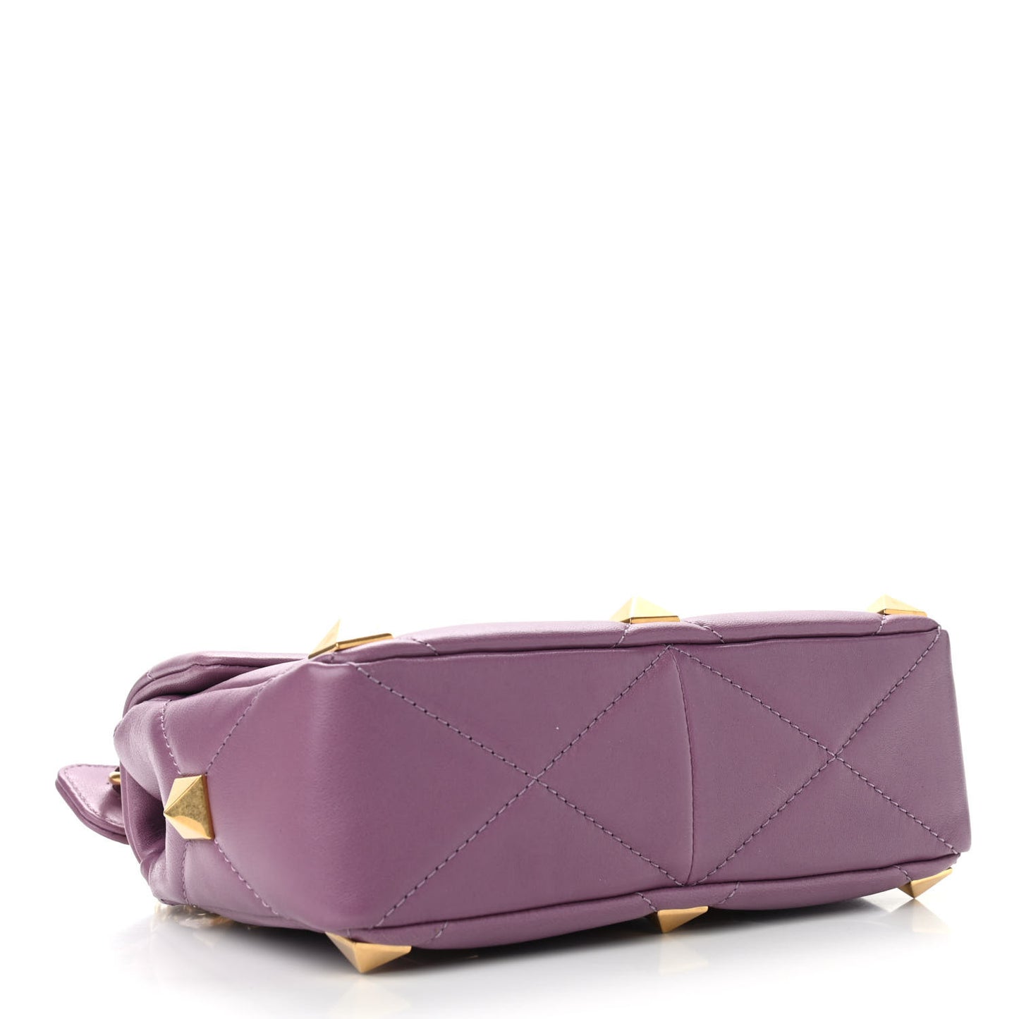 Nappa Medium Roman Stud Shoulder Bag Malva