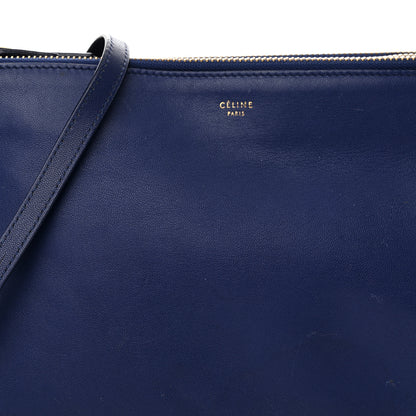 Celine Lambskin Large Trio Crossbody Bag Indigo 9 of 21