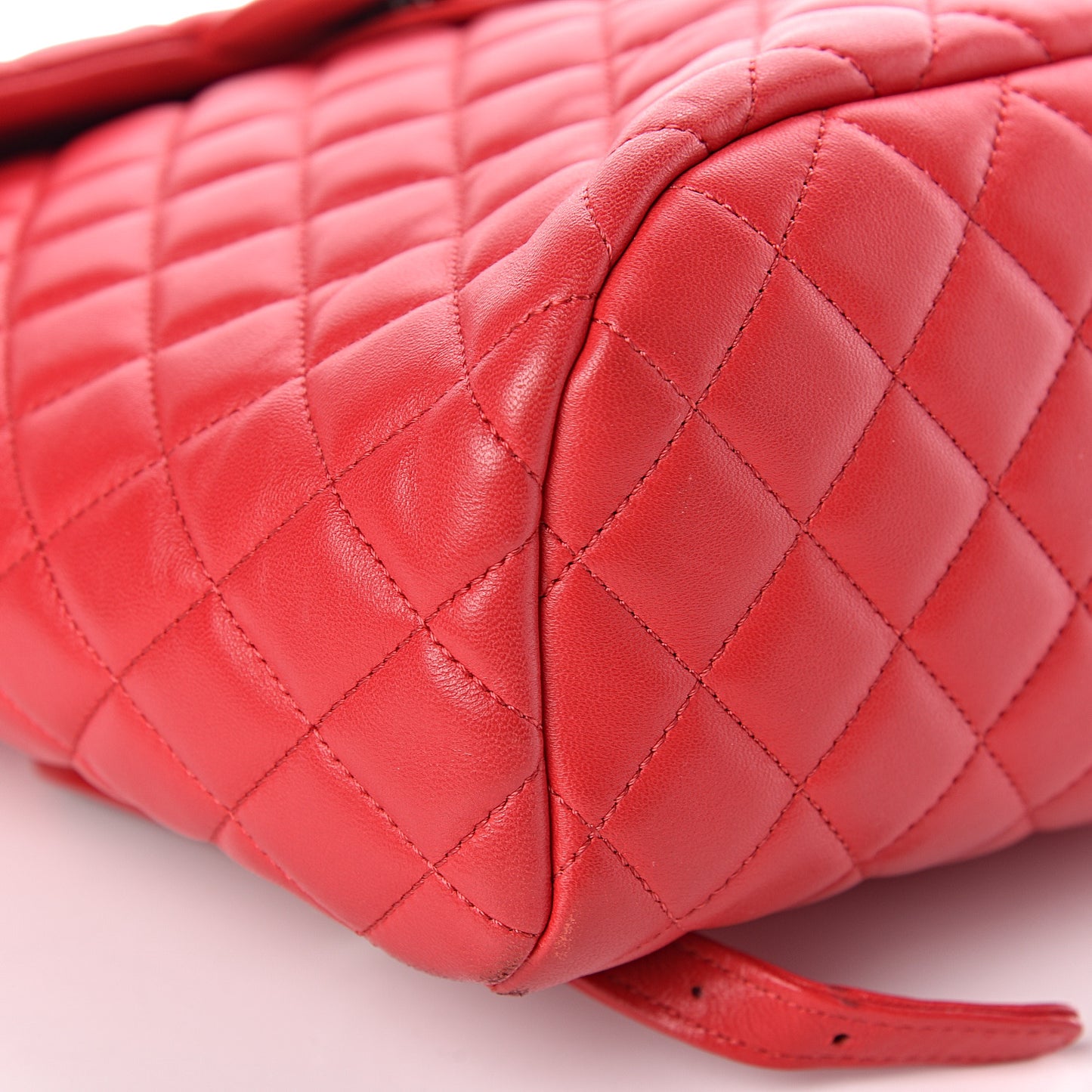 Lambskin Quilted Small Urban Spirit Backpack Red
